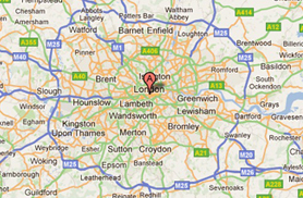 London windscreen google map